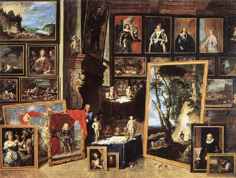 TENIERS, David the Younger The Gallery of Archduke Leopold in Brussels xgh oil painting picture